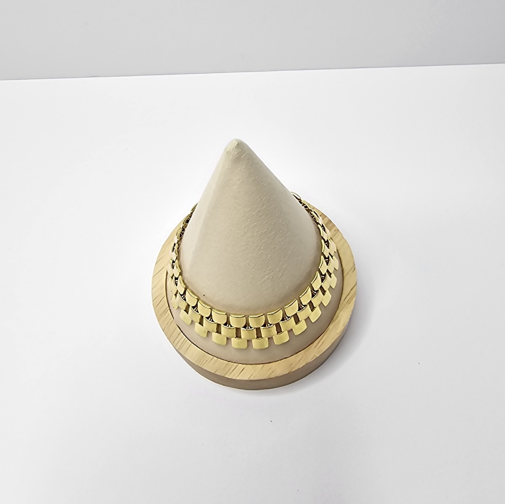 Monet VTG Chunky Unisex Gold Chain Bracelet - Picture 9 of 14